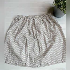 Hannah Kate tan scallop print Mini Skirt